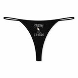 String Femme Aikido Jpeux Pas - sous-Vêtement Coton Idée Cadeau Humour Saint Valentin Anniversaire