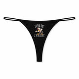 String Femme Karate Jpeux Pas - sous-Vêtement Coton Idée Cadeau Humour Saint Valentin Anniversaire