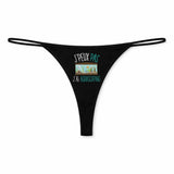 String Femme Aquascaping Jpeux Pas - sous-Vêtement Coton Idée Cadeau Humour Saint Valentin Anniversaire
