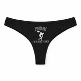 Culotte Tanga Personnalisé Femme Lancer du Disque Kopia Jpeux Pas - sous-Vêtement Coton Idée Cadeau Humour Saint Valentin Anniversaire