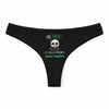 Culotte Tanga Personnalisé Femme Anne-Sophie Pas Touche - sous-Vêtement Coton Idée Cadeau Humour Saint Valentin Anniversaire