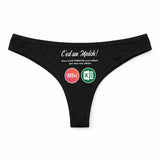 Culotte Tanga Personnalisé Femme Tableurs - sous-Vêtement Coton Idée Cadeau Humour Saint Valentin Anniversaire