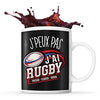 Mug J'peux pas Rugby pousser plaquer - Planetee