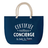 Sac de plage Bleu anse corde Certifiée meilleure Concierge
