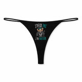String Femme Batterie Musique Jpeux Pas - sous-Vêtement Coton Idée Cadeau Humour Saint Valentin Anniversaire