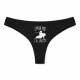 Culotte Tanga Personnalisé Femme Javelot Kopia Jpeux Pas - sous-Vêtement Coton Idée Cadeau Humour Saint Valentin Anniversaire