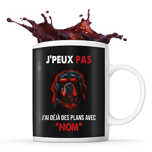 Mug personnalisable Prénom Dogue du Tibet Mastiff