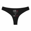 Culotte Tanga Personnalisé Femme Broder Broderie Kopia Jpeux Pas - sous-Vêtement Coton Idée Cadeau Humour Saint Valentin Anniversaire