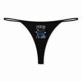 String Femme Quad Jpeux Pas - sous-Vêtement Coton Idée Cadeau Humour Saint Valentin Anniversaire