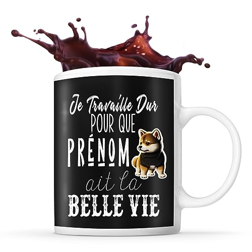 Mug personnalisable Prénom Shiba inu