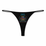 String Femme 1965 Edition Limitee - sous-Vêtement Coton Idée Cadeau Humour Saint Valentin Anniversaire