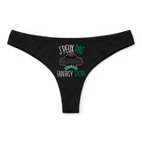 Culotte Tanga Personnalisé Femme Fantasy Sport Kopia Jpeux Pas - sous-Vêtement Coton Idée Cadeau Humour Saint Valentin Anniversaire