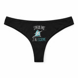 Culotte Tanga Personnalisé Femme Escrime Kopia Jpeux Pas - sous-Vêtement Coton Idée Cadeau Humour Saint Valentin Anniversaire