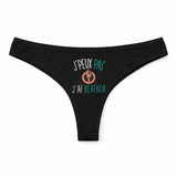 Culotte Tanga Personnalisé Femme Beatbox Kopia Jpeux Pas - sous-Vêtement Coton Idée Cadeau Humour Saint Valentin Anniversaire