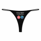 String Femme Peche - sous-Vêtement Coton Idée Cadeau Humour Saint Valentin Anniversaire