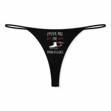 String Femme Patin A Glace Jpeux Pas - sous-Vêtement Coton Idée Cadeau Humour Saint Valentin Anniversaire