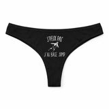 Culotte Tanga Personnalisé Femme Base Jump Kopia Jpeux Pas - sous-Vêtement Coton Idée Cadeau Humour Saint Valentin Anniversaire