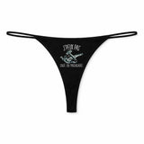 String Femme Saut en Parachute Jpeux Pas - sous-Vêtement Coton Idée Cadeau Humour Saint Valentin Anniversaire