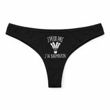 Culotte Tanga Personnalisé Femme Badminton Kopia Jpeux Pas - sous-Vêtement Coton Idée Cadeau Humour Saint Valentin Anniversaire