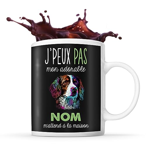 Mug personnalisable Prénom Epagneul Breton