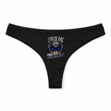 Culotte Tanga Personnalisé Femme E-Sport Pro Gamer Kopia Jpeux Pas - sous-Vêtement Coton Idée Cadeau Humour Saint Valentin Anniversaire