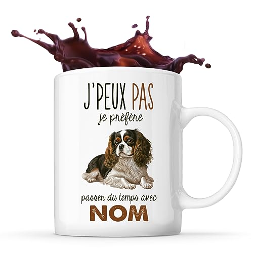 Mug personnalisable Prénom Cavalier king charles