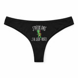 Culotte Tanga Personnalisé Femme Jeux Video Tortue Kopia Jpeux Pas - sous-Vêtement Coton Idée Cadeau Humour Saint Valentin Anniversaire