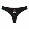 Culotte Tanga Personnalisé Femme Bebe Damour - sous-Vêtement Coton Idée Cadeau Humour Saint Valentin Anniversaire