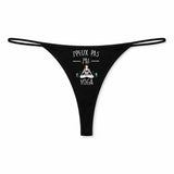 String Femme J_Peux Pas Yoga Jpeux Pas - sous-Vêtement Coton Idée Cadeau Humour Saint Valentin Anniversaire