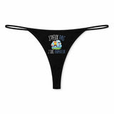 String Femme Animateur Jpeux Pas - sous-Vêtement Coton Idée Cadeau Humour Saint Valentin Anniversaire