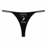 String Femme Escalade Jpeux Pas - sous-Vêtement Coton Idée Cadeau Humour Saint Valentin Anniversaire