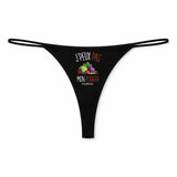 String Femme Potager Jpeux Pas - sous-Vêtement Coton Idée Cadeau Humour Saint Valentin Anniversaire
