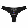 Culotte Tanga Personnalisé Femme J_Peux Pas Handball Kopia Jpeux Pas - sous-Vêtement Coton Idée Cadeau Humour Saint Valentin Anniversaire