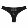 Culotte Tanga Personnalisé Femme Fitness Kopia Jpeux Pas - sous-Vêtement Coton Idée Cadeau Humour Saint Valentin Anniversaire