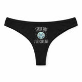 Culotte Tanga Personnalisé Femme Curling Kopia Jpeux Pas - sous-Vêtement Coton Idée Cadeau Humour Saint Valentin Anniversaire