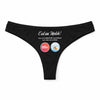 Culotte Tanga Personnalisé Femme Solitude - sous-Vêtement Coton Idée Cadeau Humour Saint Valentin Anniversaire