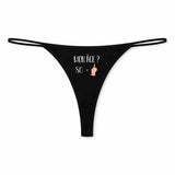String Femme 80 Ans Mon Age - sous-Vêtement Coton Idée Cadeau Humour Saint Valentin Anniversaire