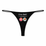 String Femme Ping Pong - sous-Vêtement Coton Idée Cadeau Humour Saint Valentin Anniversaire