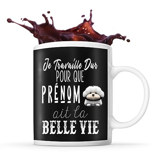 Mug personnalisable Prénom Coton de Tuléar