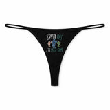 String Femme Laser-Game Jpeux Pas - sous-Vêtement Coton Idée Cadeau Humour Saint Valentin Anniversaire
