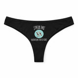 Culotte Tanga Personnalisé Femme Natation Artistique Jpeux Pas - sous-Vêtement Coton Idée Cadeau Humour Saint Valentin Anniversaire