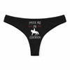 Culotte Tanga Personnalisé Femme Horse Kopia Jpeux Pas - sous-Vêtement Coton Idée Cadeau Humour Saint Valentin Anniversaire