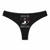 Culotte Tanga Personnalisé Femme Patin A Glace Kopia Jpeux Pas - sous-Vêtement Coton Idée Cadeau Humour Saint Valentin Anniversaire