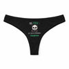 Culotte Tanga Personnalisé Femme Sandrine Pas Touche - sous-Vêtement Coton Idée Cadeau Humour Saint Valentin Anniversaire