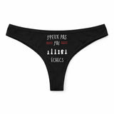 Culotte Tanga Personnalisé Femme Chess Kopia Jpeux Pas - sous-Vêtement Coton Idée Cadeau Humour Saint Valentin Anniversaire