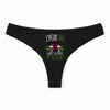 Culotte Tanga Personnalisé Femme Vin Alcool Petit Verre Kopia Jpeux Pas - sous-Vêtement Coton Idée Cadeau Humour Saint Valentin Anniversaire