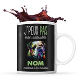 Mug personnalisable Prénom bouledogue anglais