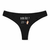 Culotte Tanga Personnalisé Femme 22 Ans Mon Age - sous-Vêtement Coton Idée Cadeau Humour Saint Valentin Anniversaire
