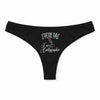 Culotte Tanga Personnalisé Femme Calligraphie Kopia Jpeux Pas - sous-Vêtement Coton Idée Cadeau Humour Saint Valentin Anniversaire