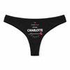 Culotte Tanga Personnalisé Femme Charlotte Damour - sous-Vêtement Coton Idée Cadeau Humour Saint Valentin Anniversaire